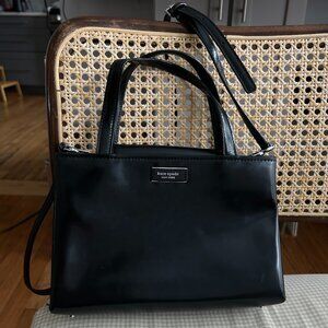 Kate Spade New York Black Leather Satchel Purse